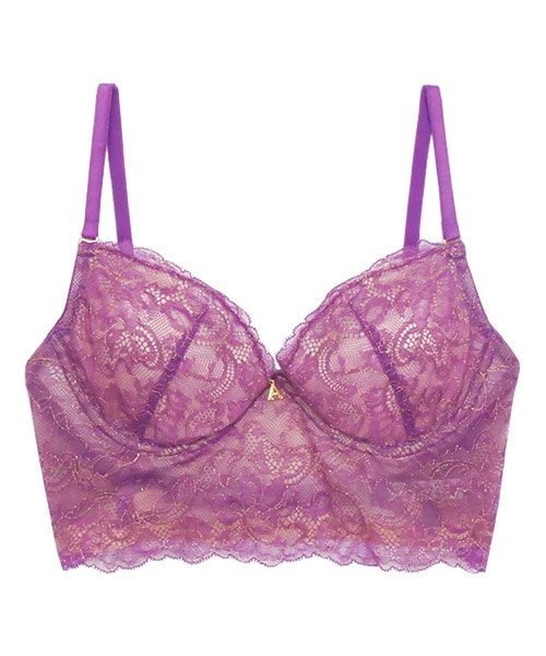Parrots 2WAYバックオープンブラジャー / Purple