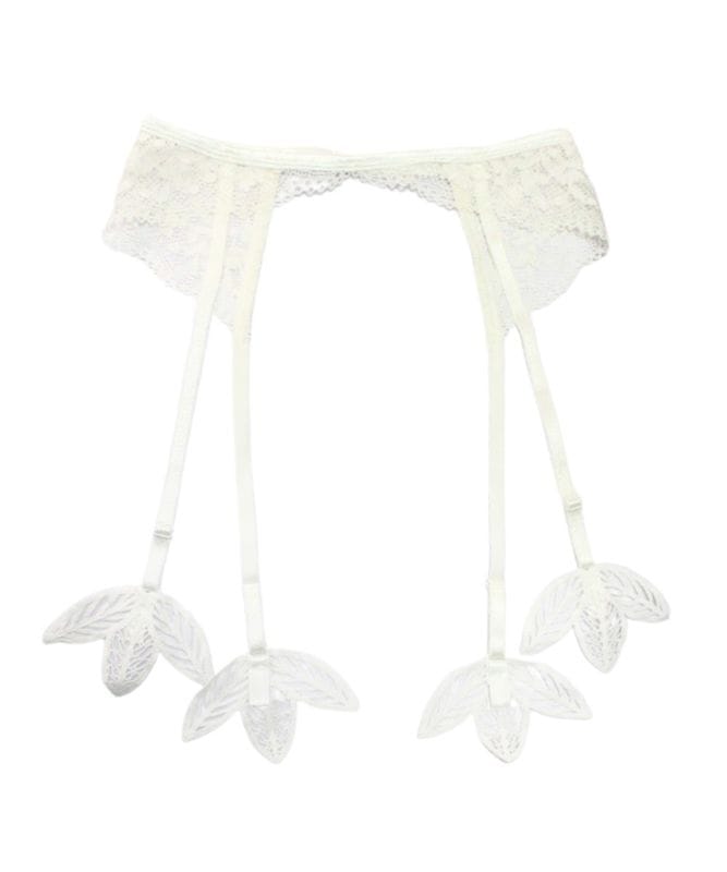 【予約】Daphne モチーフレースガーターベルト / Off White