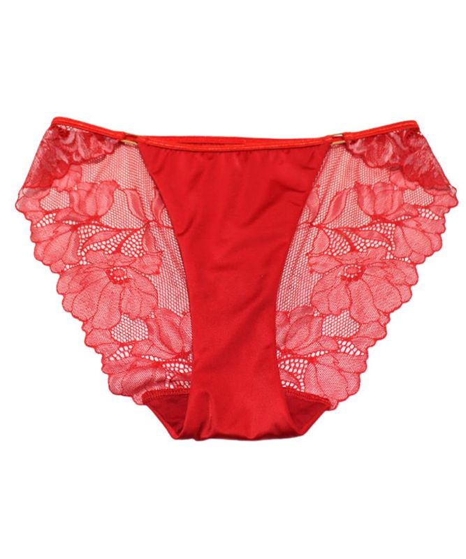 【予約】Champagne Rose レースショーツ / Red