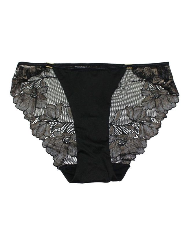 Champagne Rose レースショーツ / Black