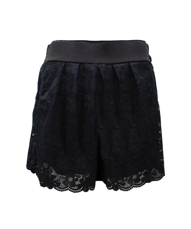 Lace Reverie レースリゾートショートパンツ / Black
