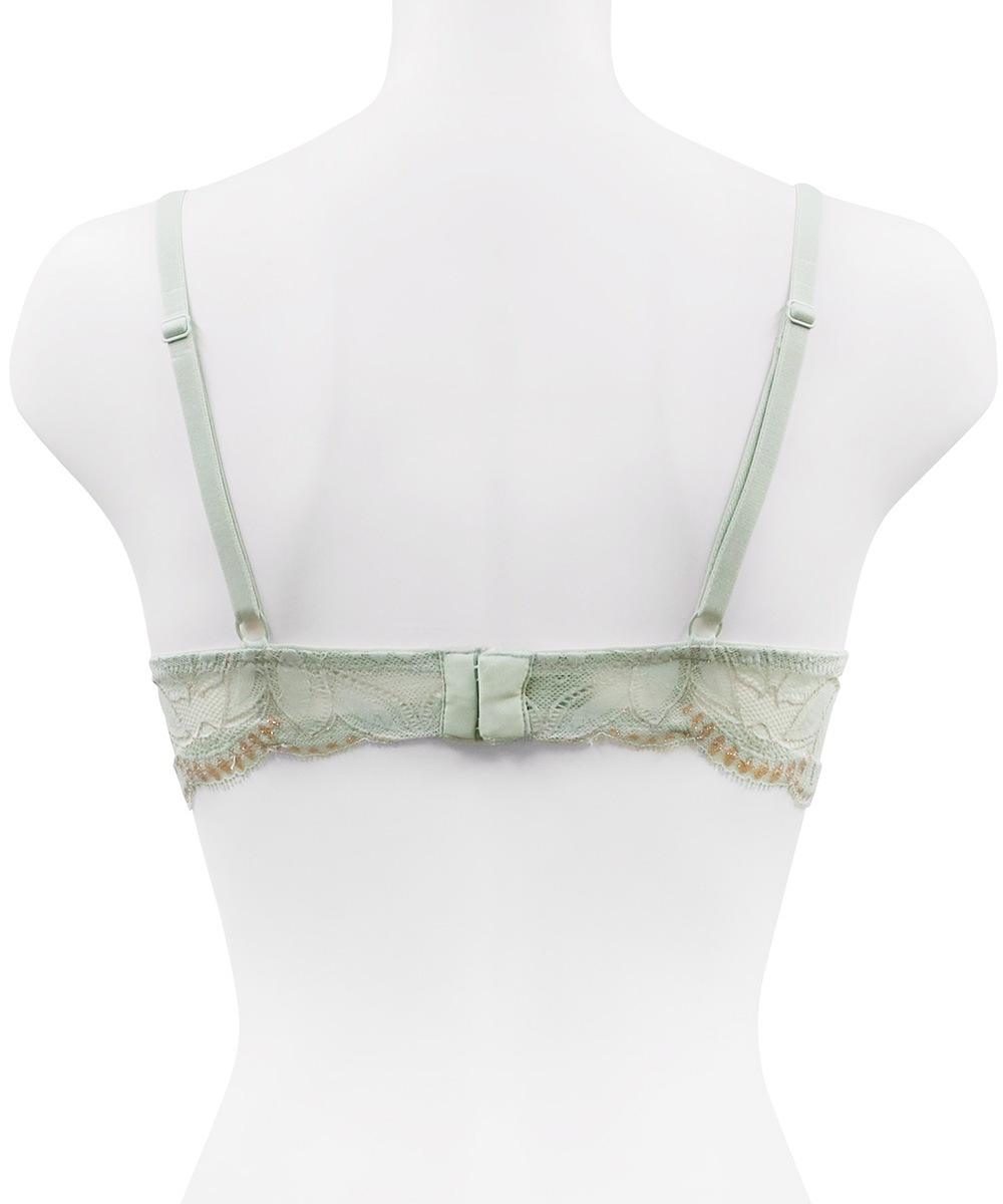 Luxe モチーフレースモールドカップブラジャー / Light Green