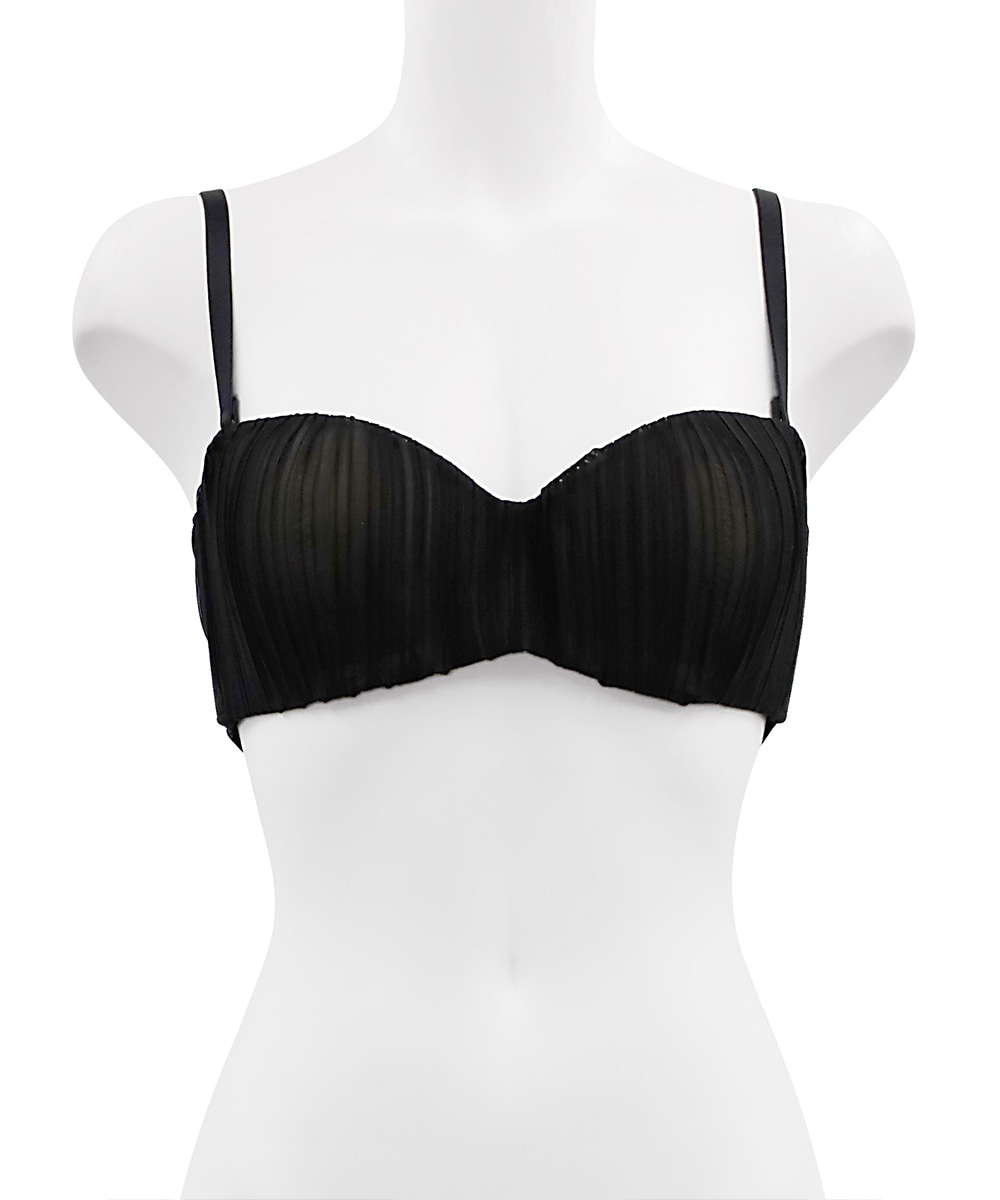 Melodie プリーツストラップレスブラジャー