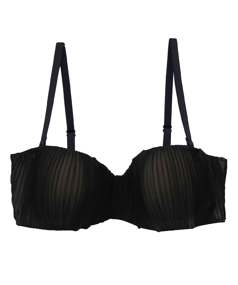 Melodie プリーツストラップレスブラジャー