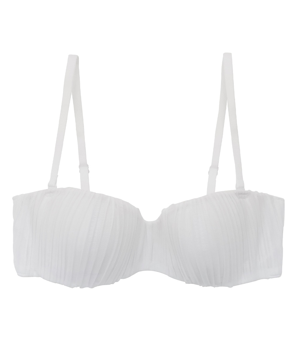 Melodie プリーツストラップレスブラジャー