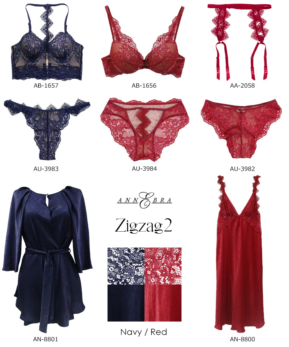 Zigzag2 バックモチーフロングラインブラジャー