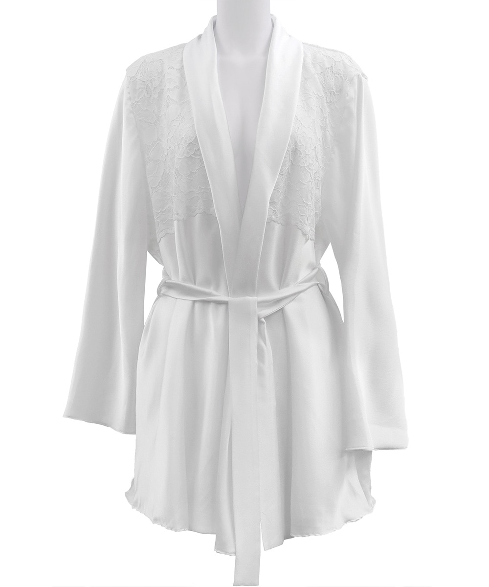 Melodie レースコンビガウン / White