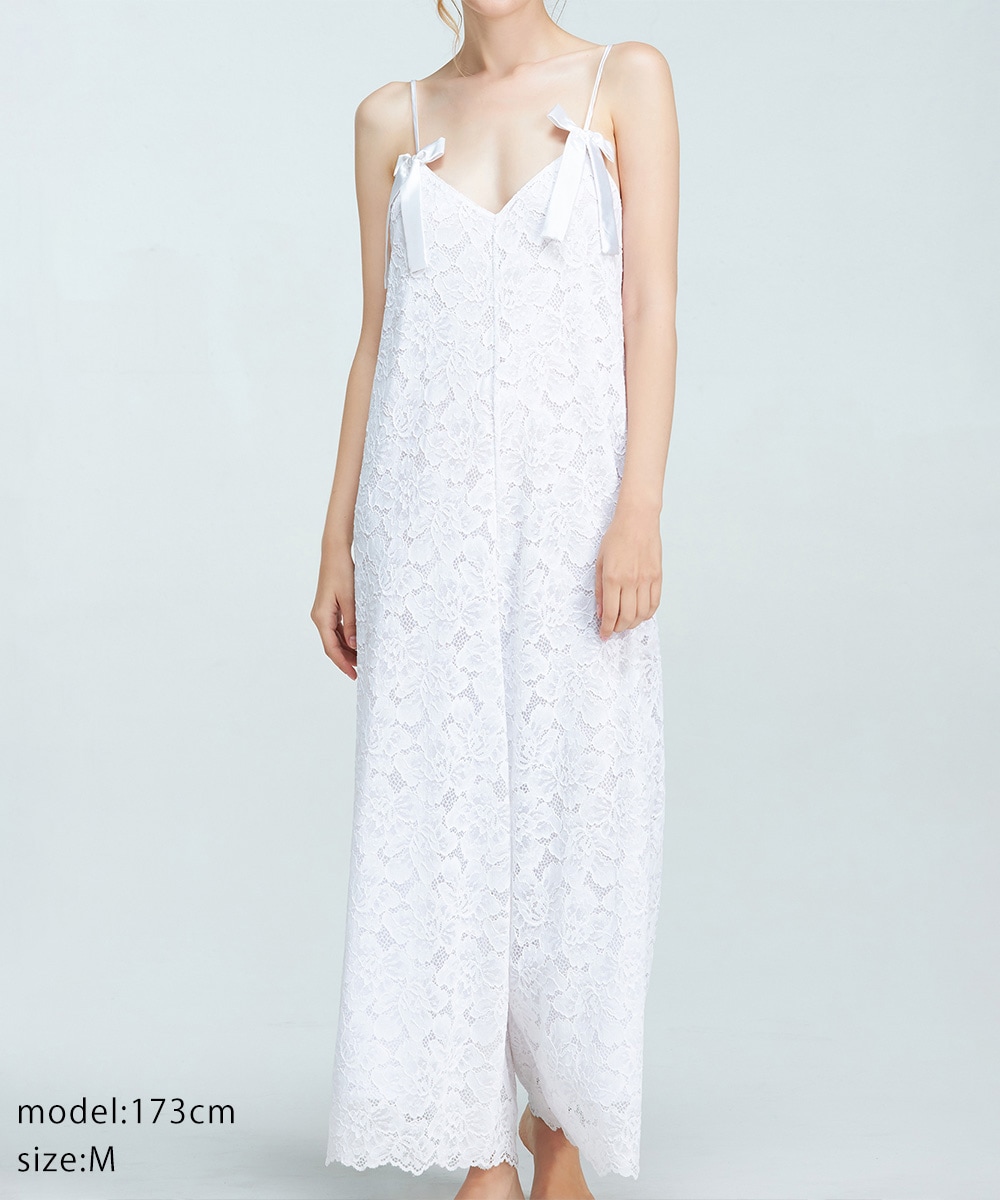 Melodie レースコンビネゾン / White