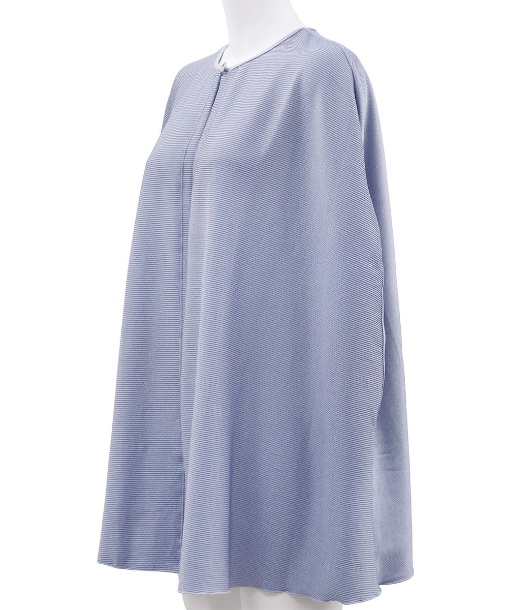 You リブノーカラーガウン / Grey