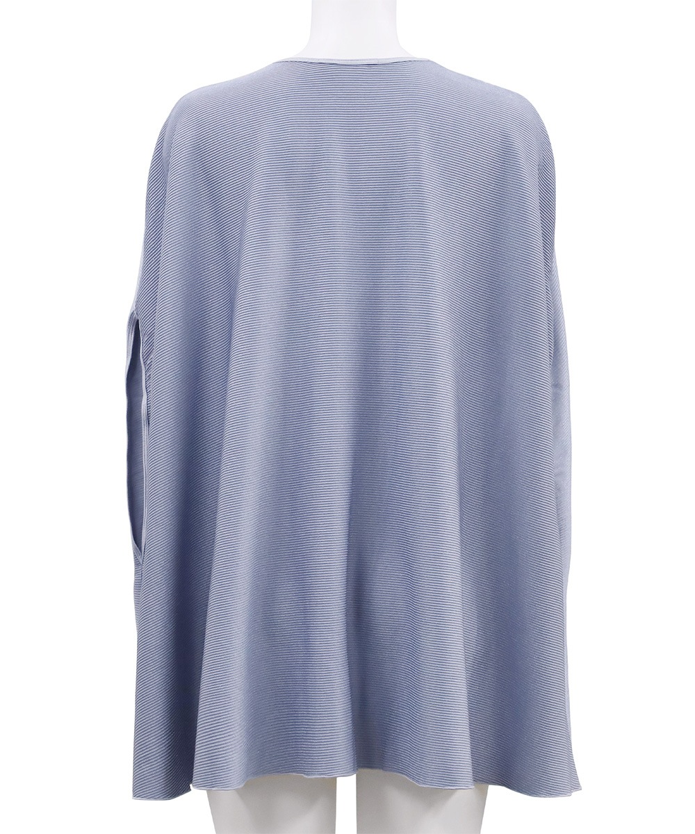 You リブノーカラーガウン / Grey