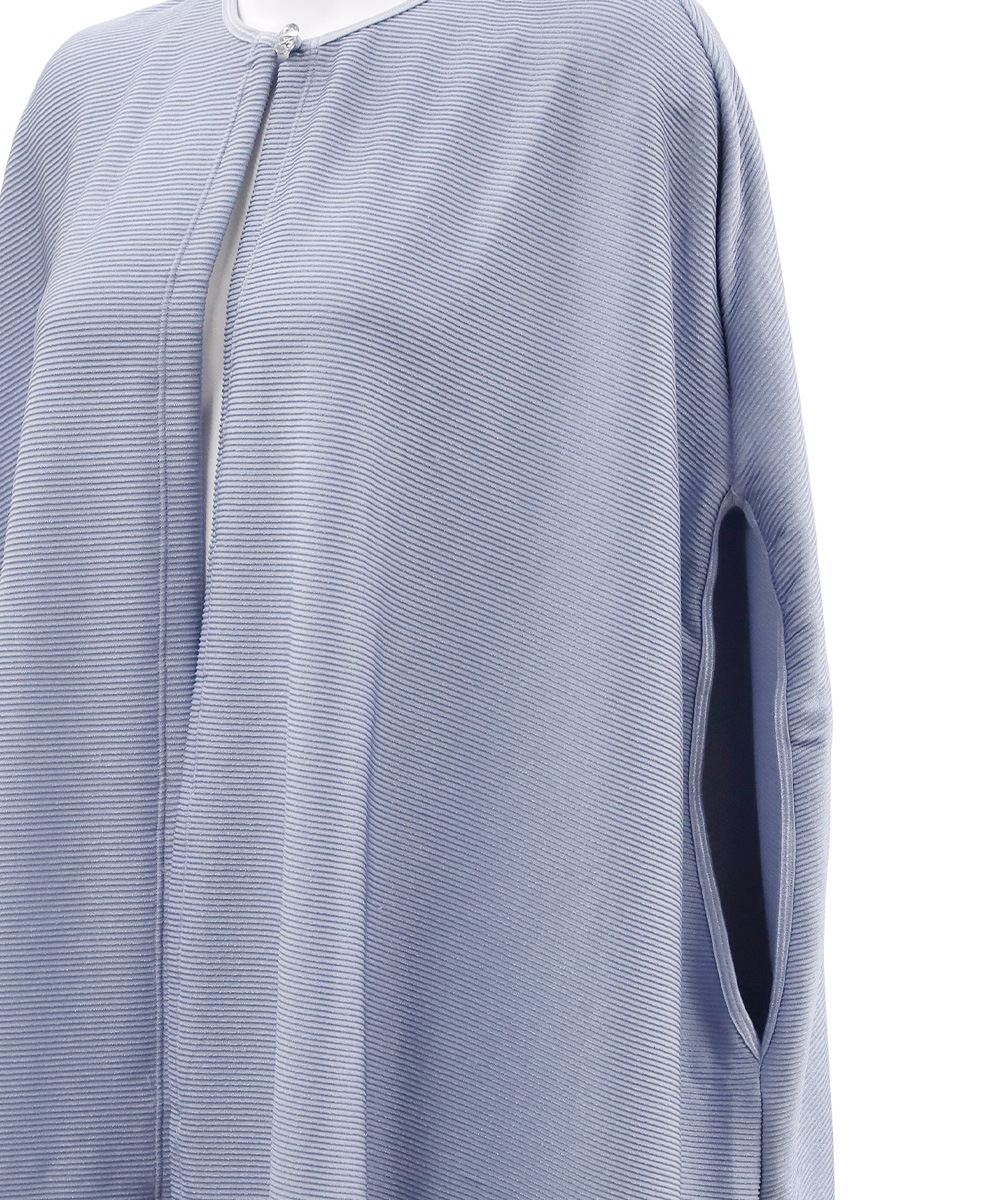 You リブノーカラーガウン / Grey