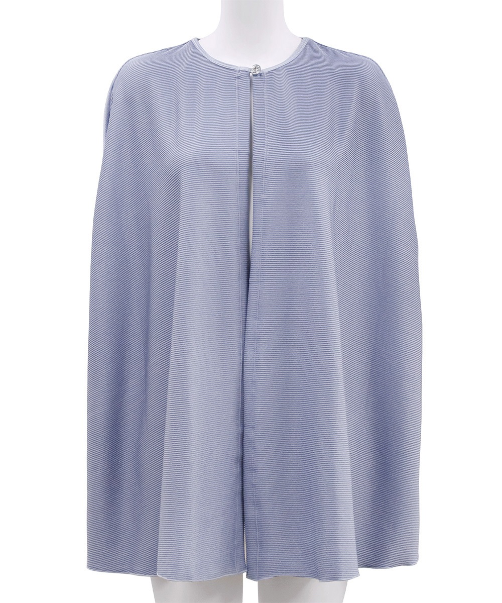 You リブノーカラーガウン / Grey