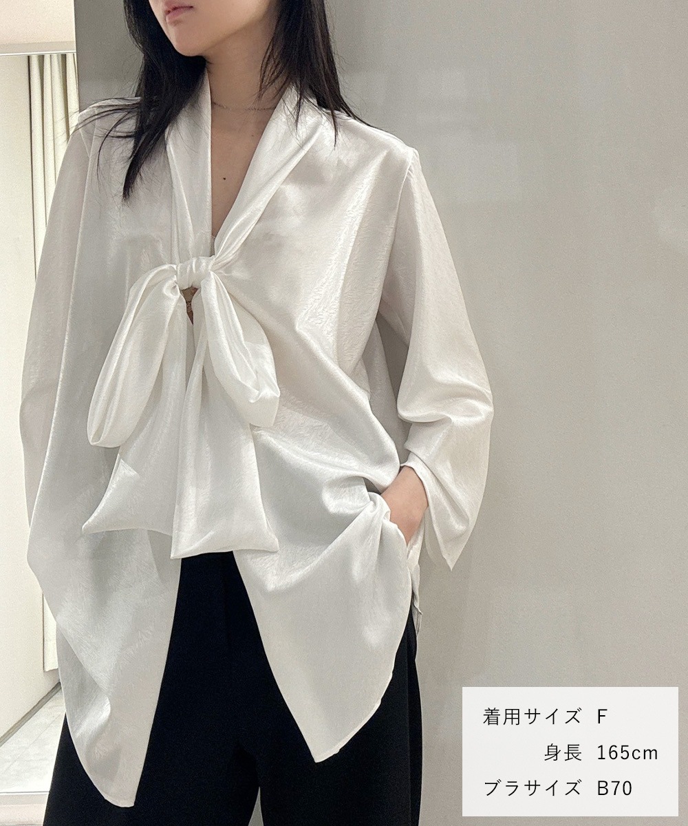 Grace ボウタイライクガウン / Off White
