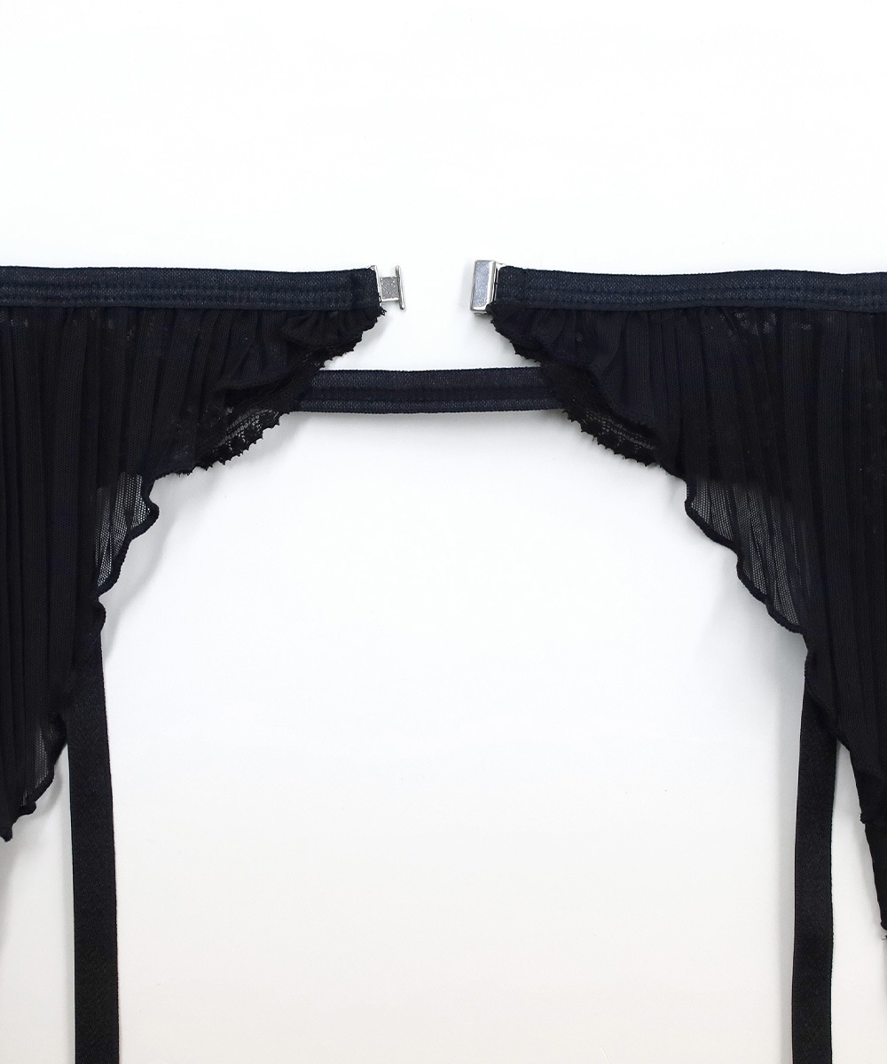 Melodie プリーツガーターベルト / White