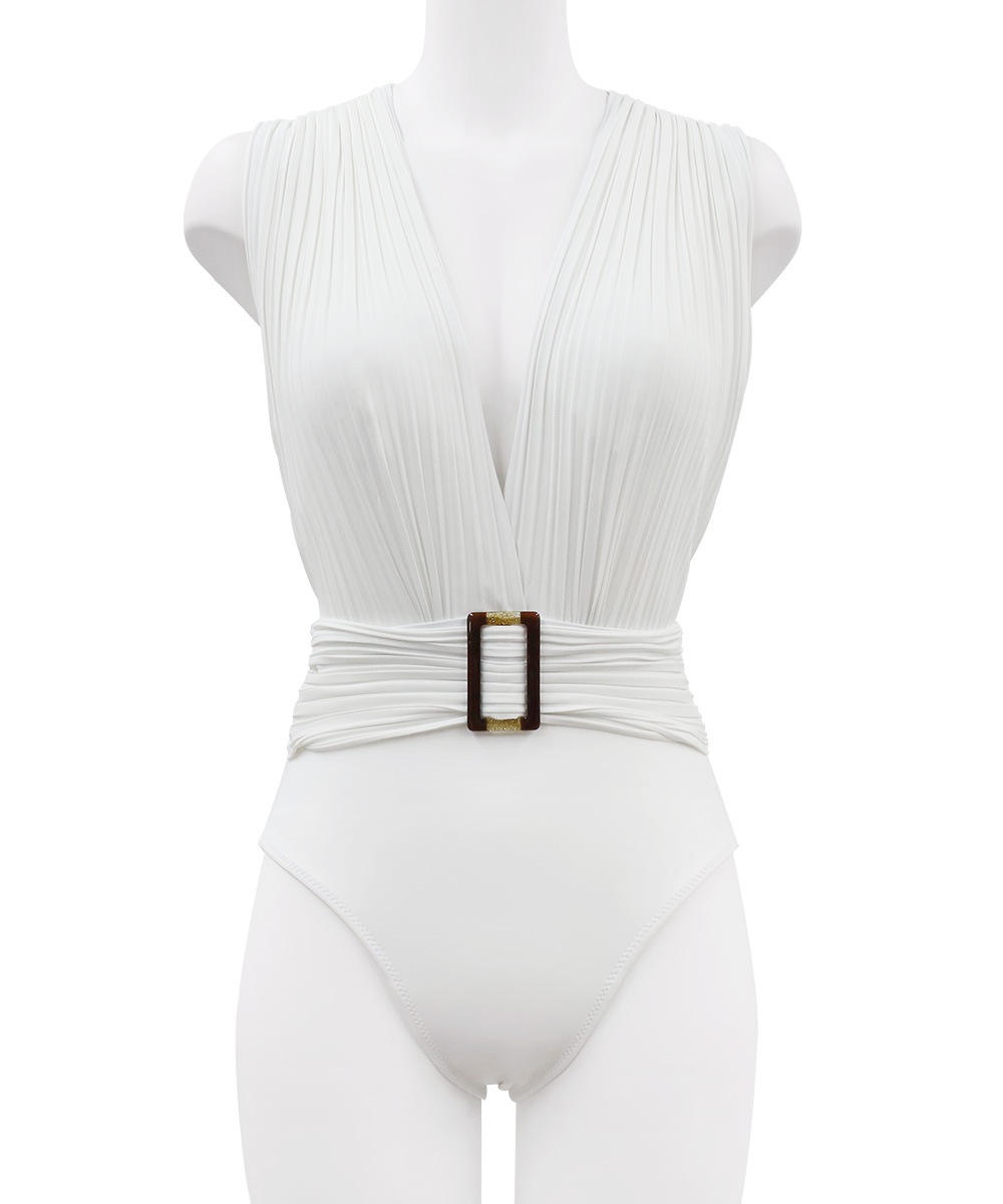 Lustre プリーツスイムウェア