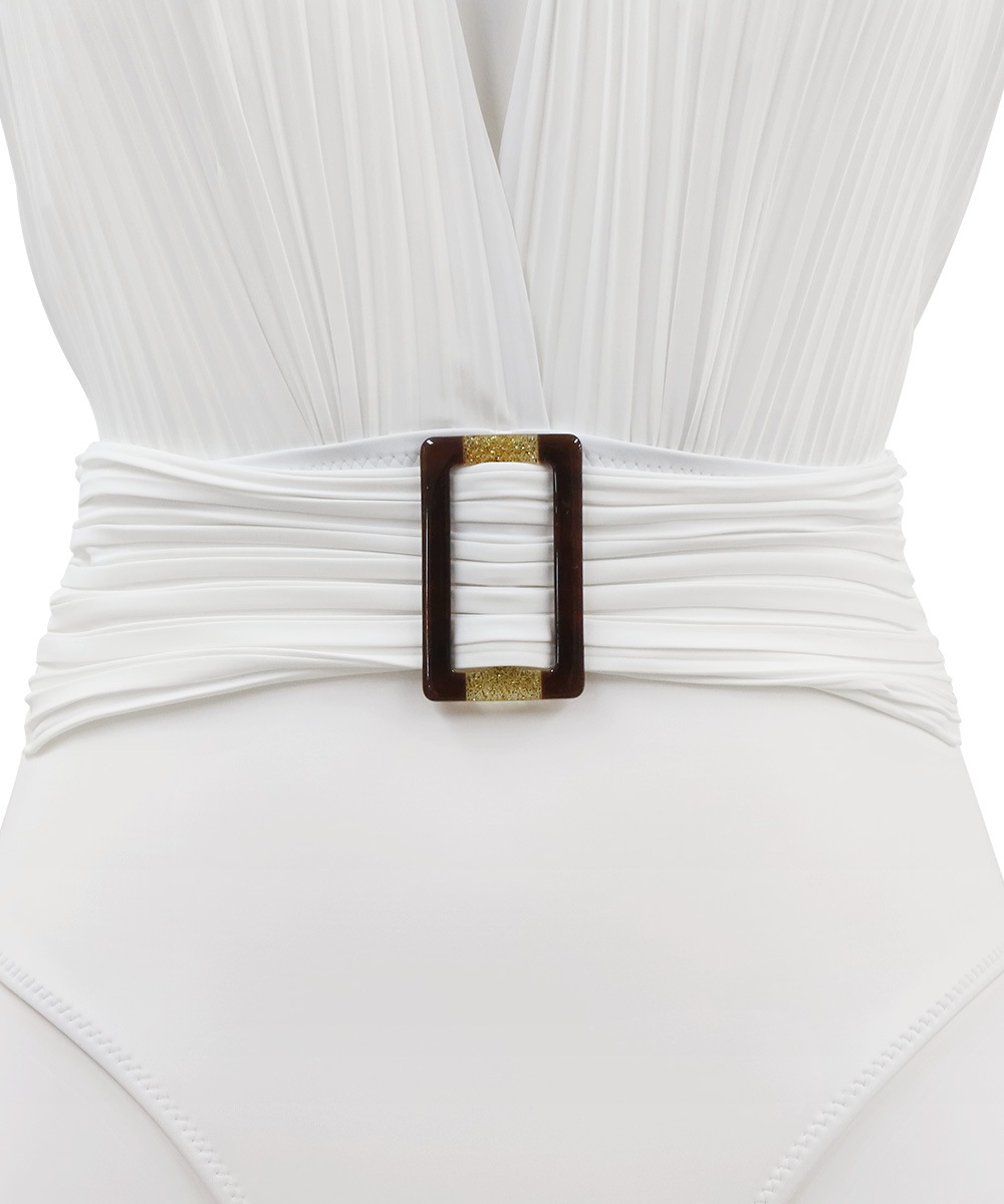 Lustre プリーツスイムウェア