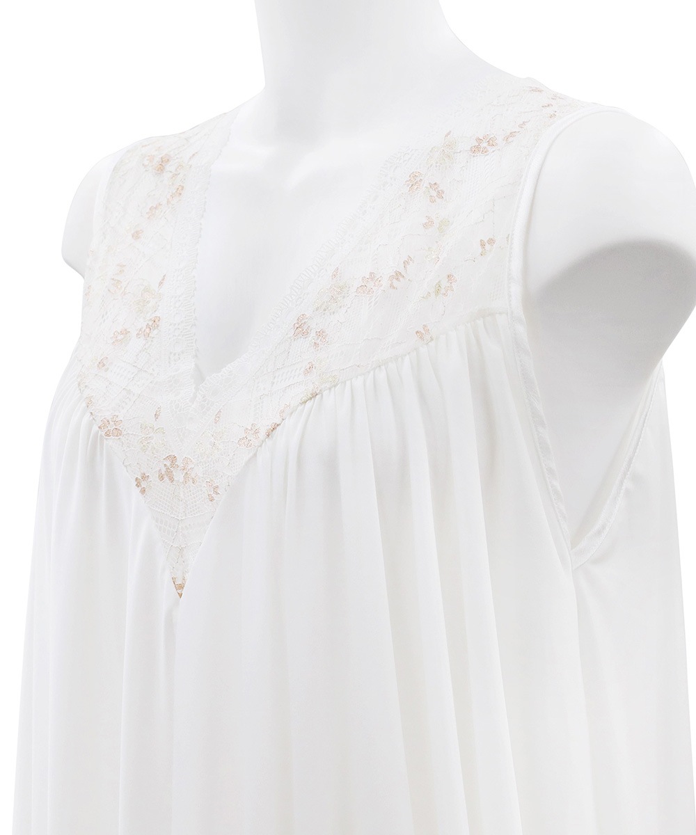 Grace ドレープデザインロングドレス / Off White