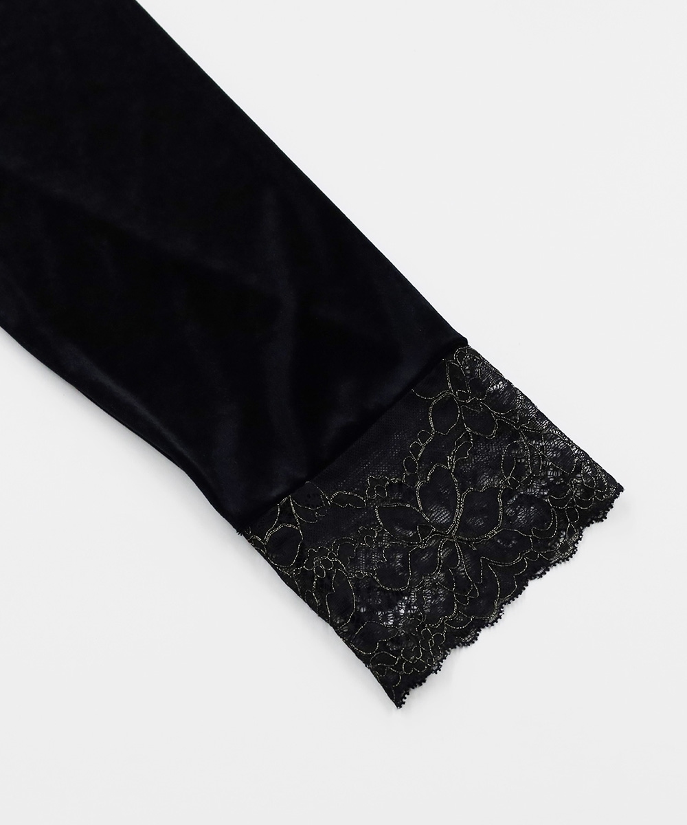 Velvet Sin ベロア×レースナイトウェア