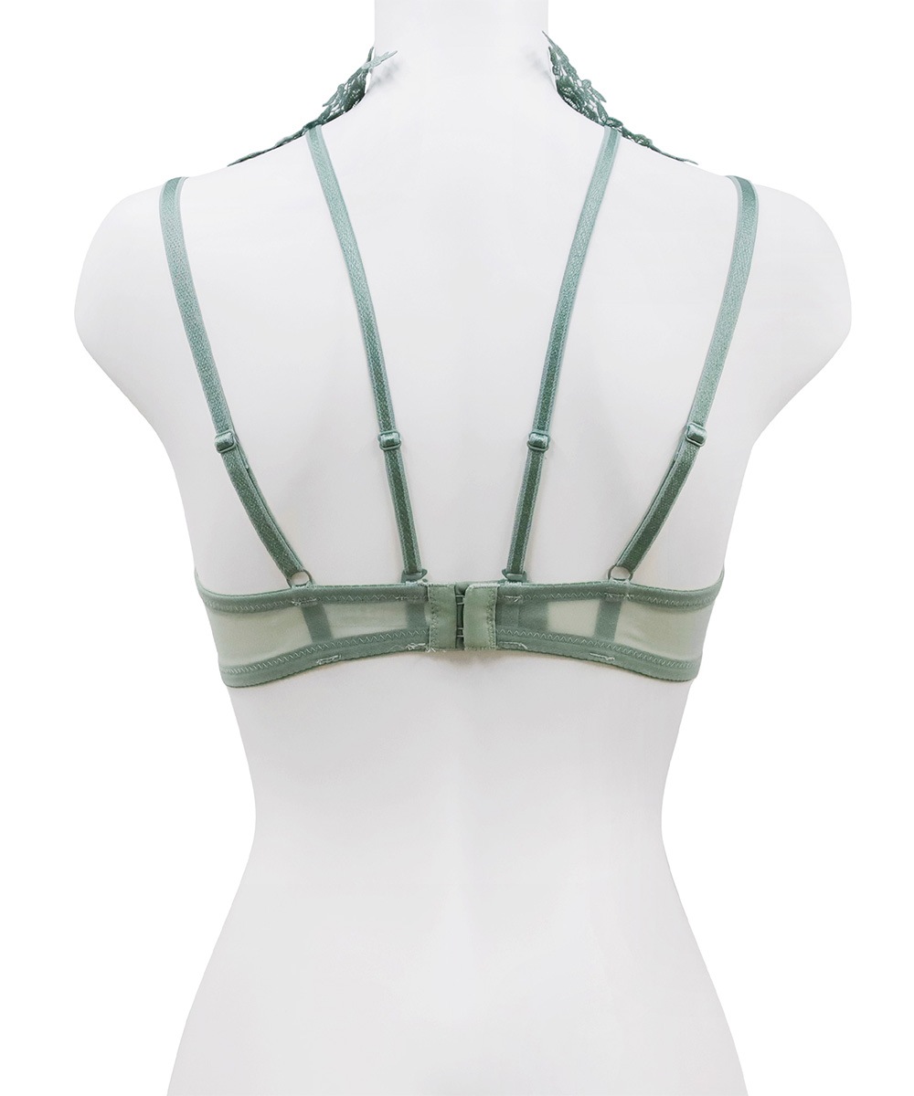 Romance チョーカー付きデコルテメイクブラジャー / Light green