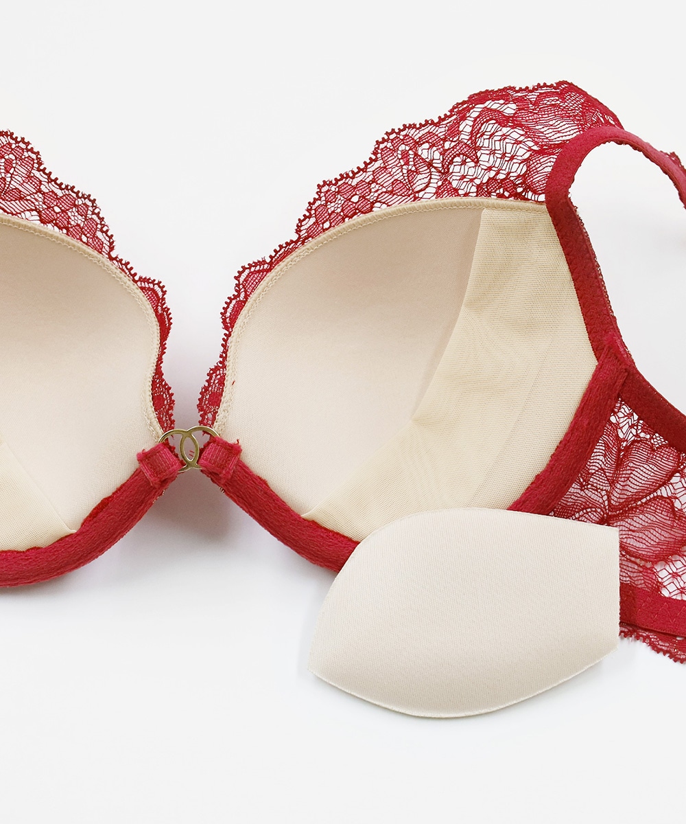 Velvet Sin ベロア×レースモールドカップブラジャー