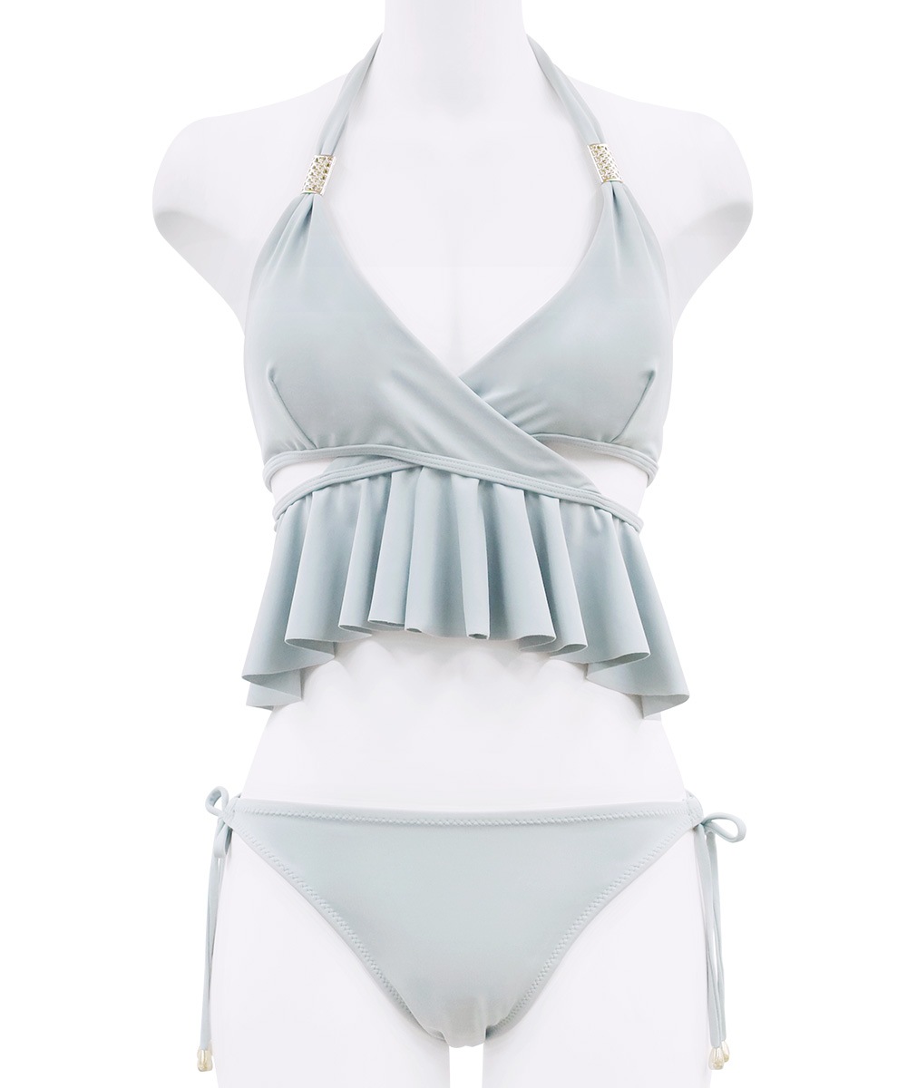 Breeze クロスデザインフリルビキニ