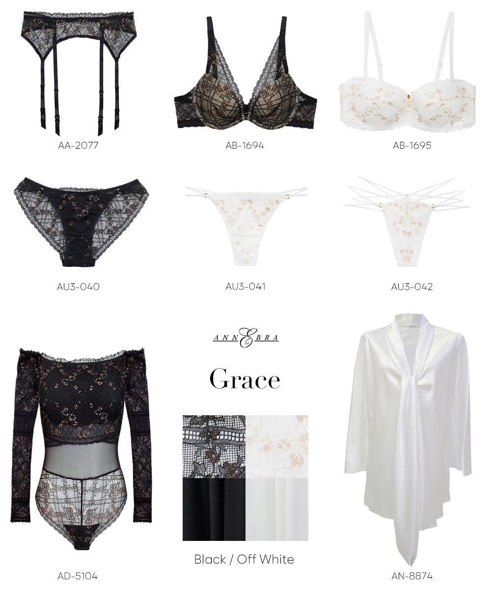 Grace ストラップレスデコルテメイクブラジャー / Off White