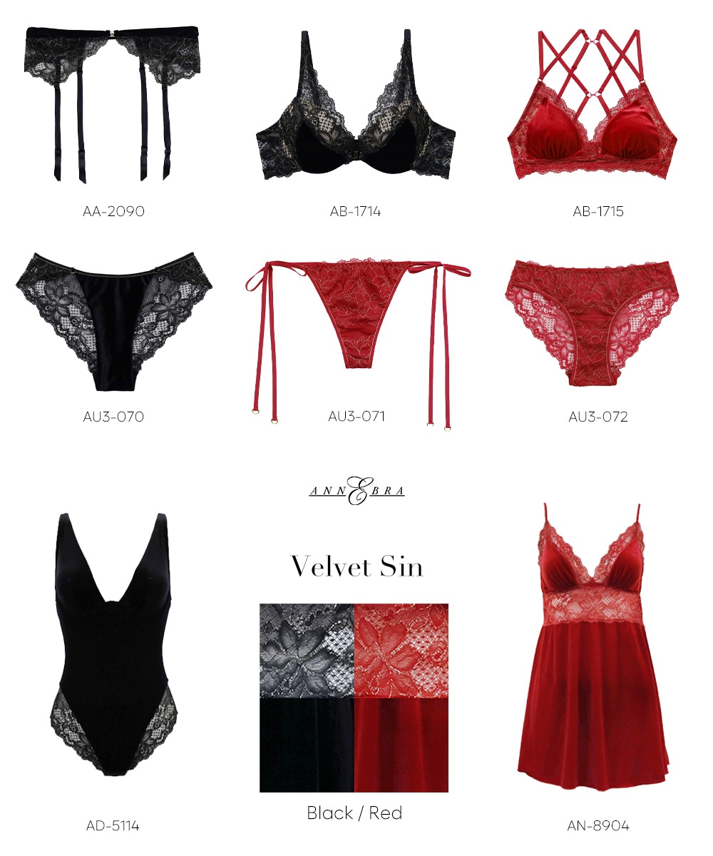 Velvet Sin バックオープンデザインショーツ / Red