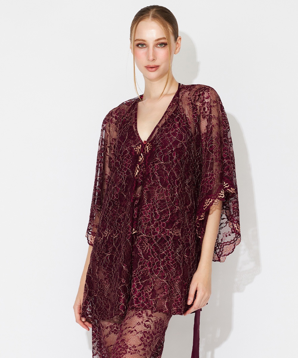 In Your Heart 総レースガウン / Dark Red