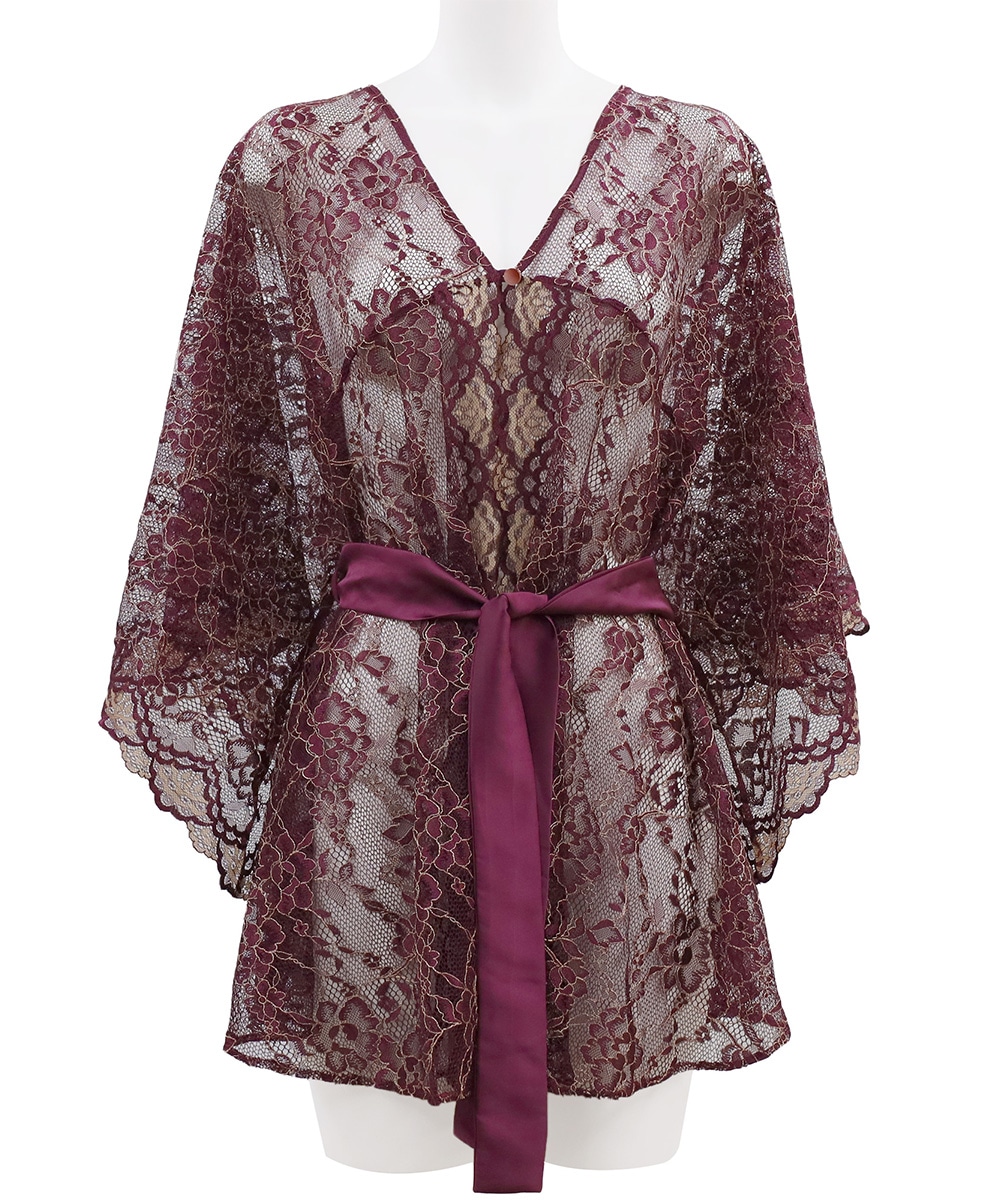 In Your Heart 総レースガウン / Dark Red