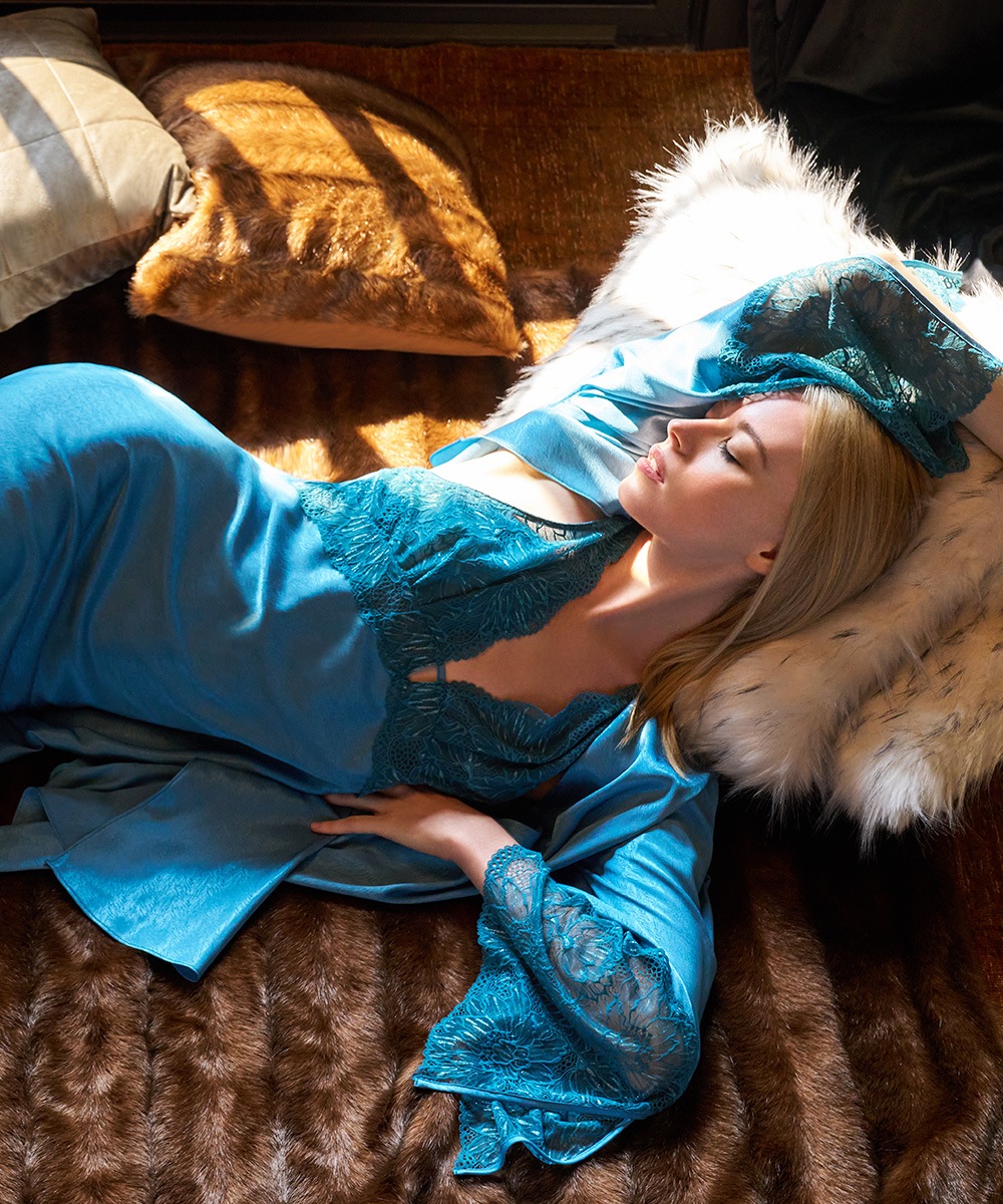 Ultra レースコンビガウン / Brown