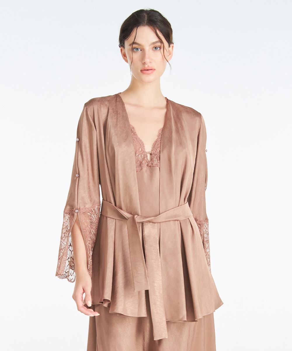 Ultra レースコンビガウン / Brown