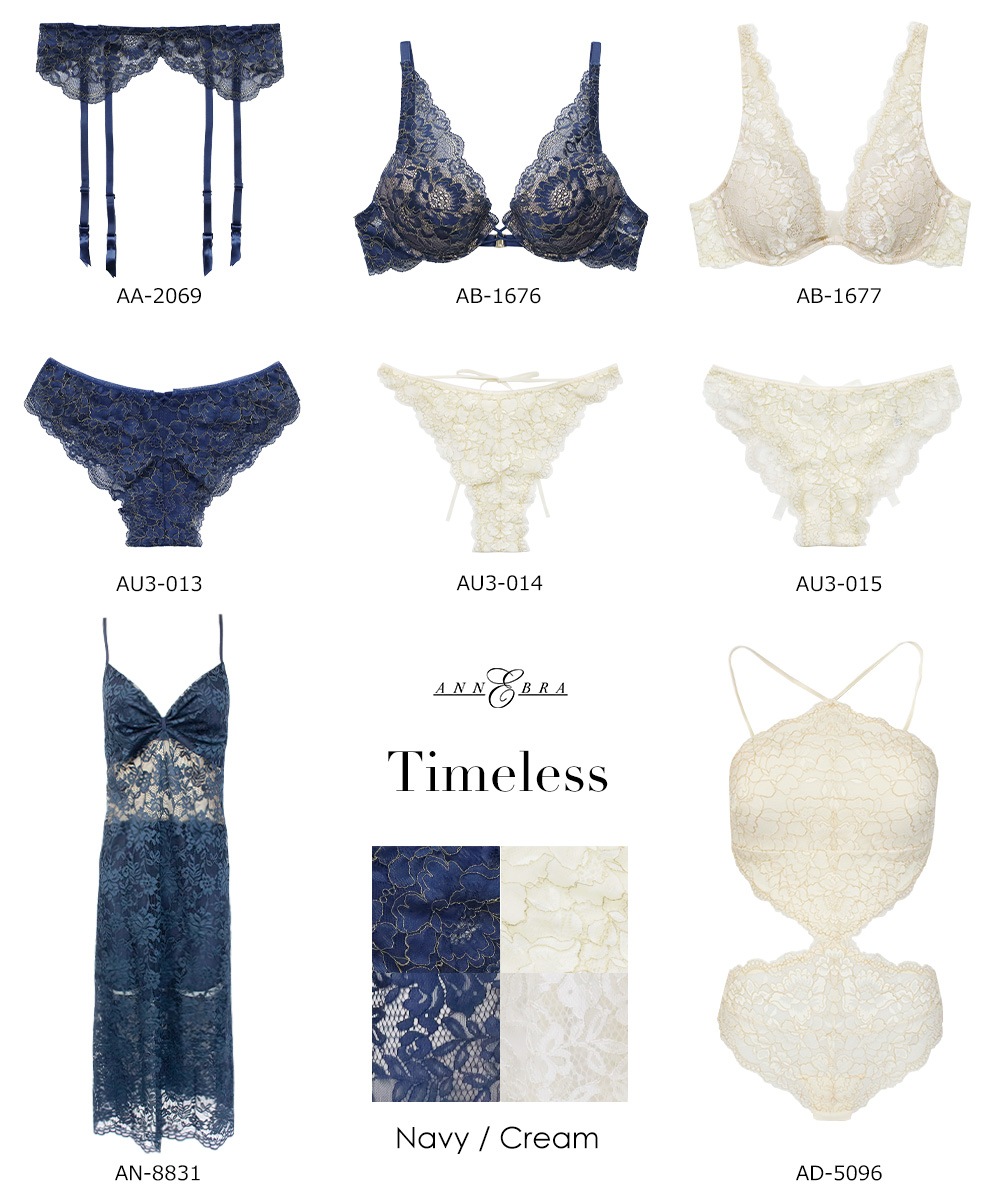Timeless 総レースロングドレス / Navy