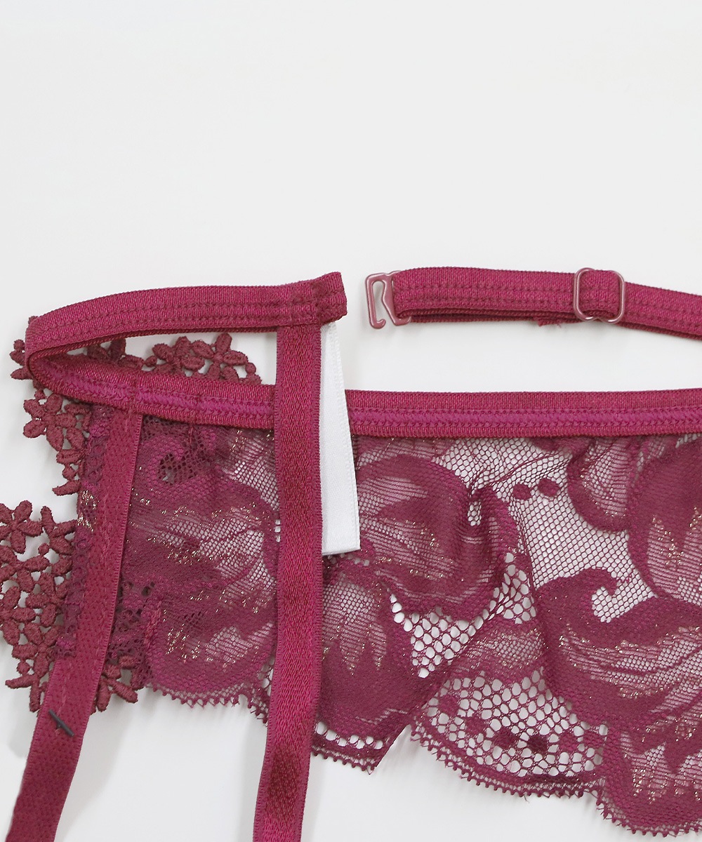 In Your Heart アシンメトリーレースガーターベルト / Navy