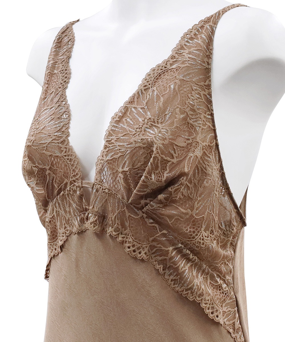 Ultra レースコンビロングドレス