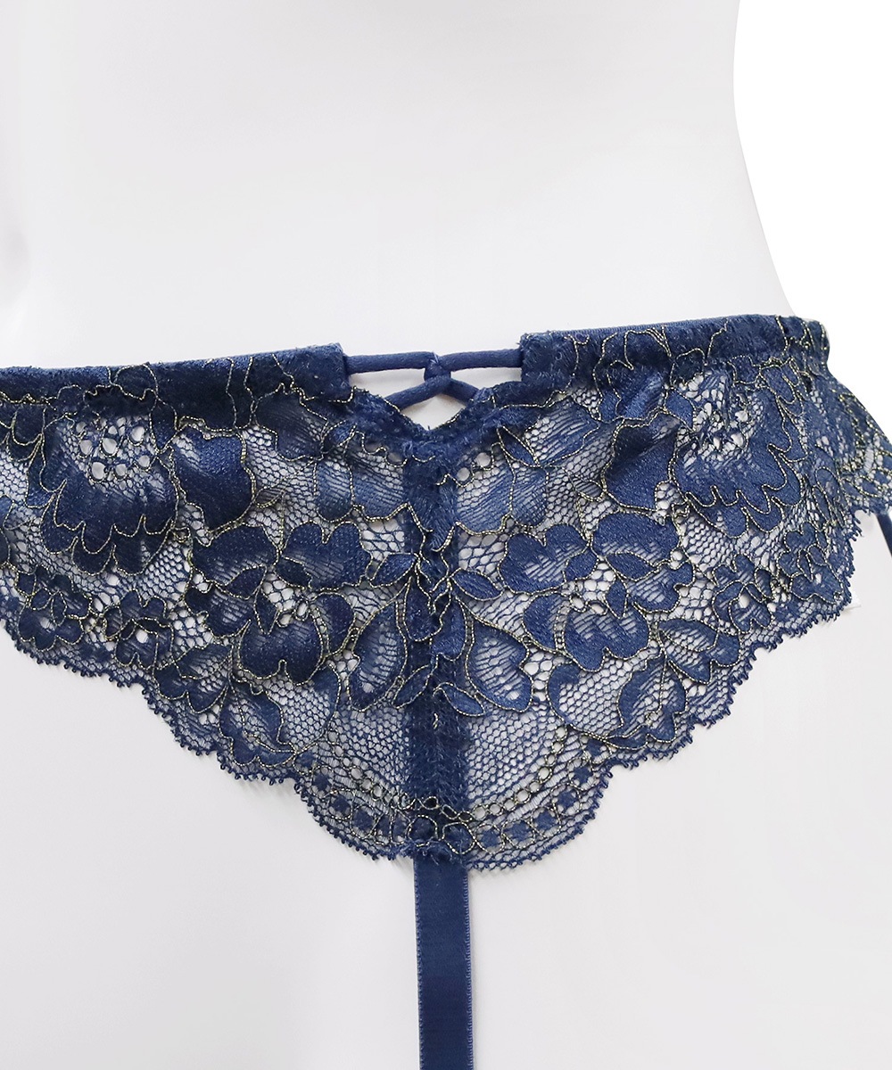 Timeless レースガーターベルト / Navy