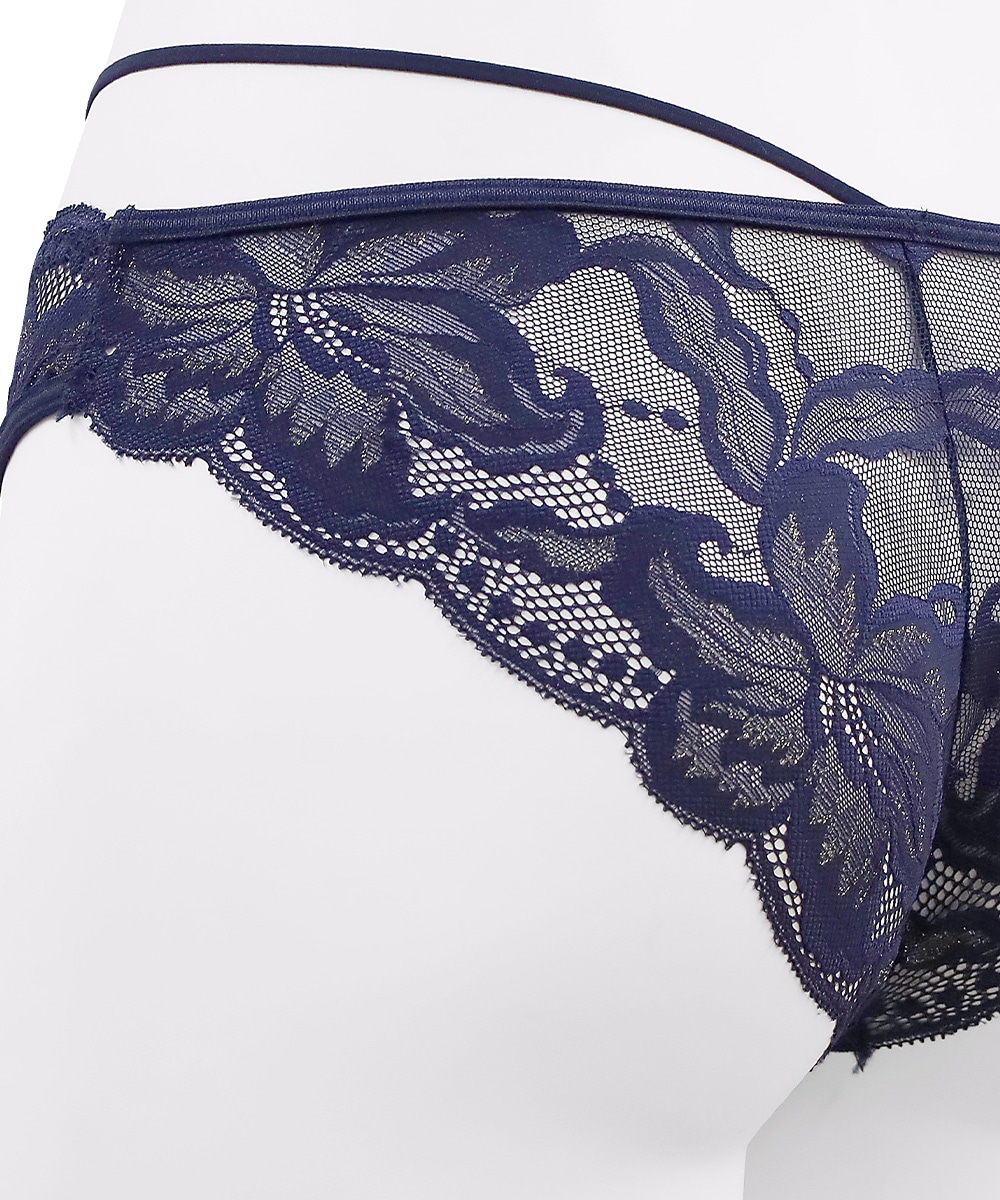 In Your Heart アシンメトリーレースショーツ / Navy