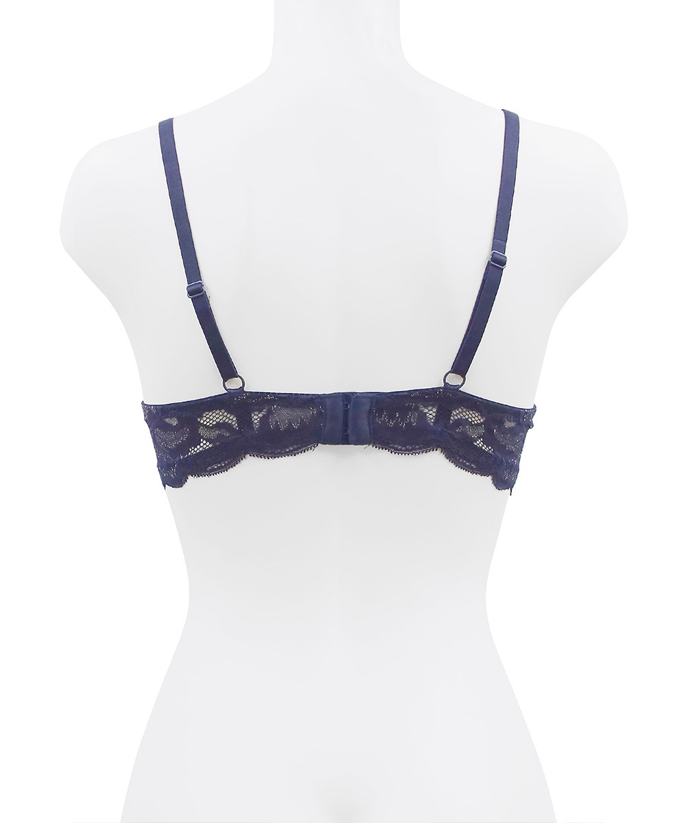 In Your Heart デコルテレースモールドカップブラジャー / Navy