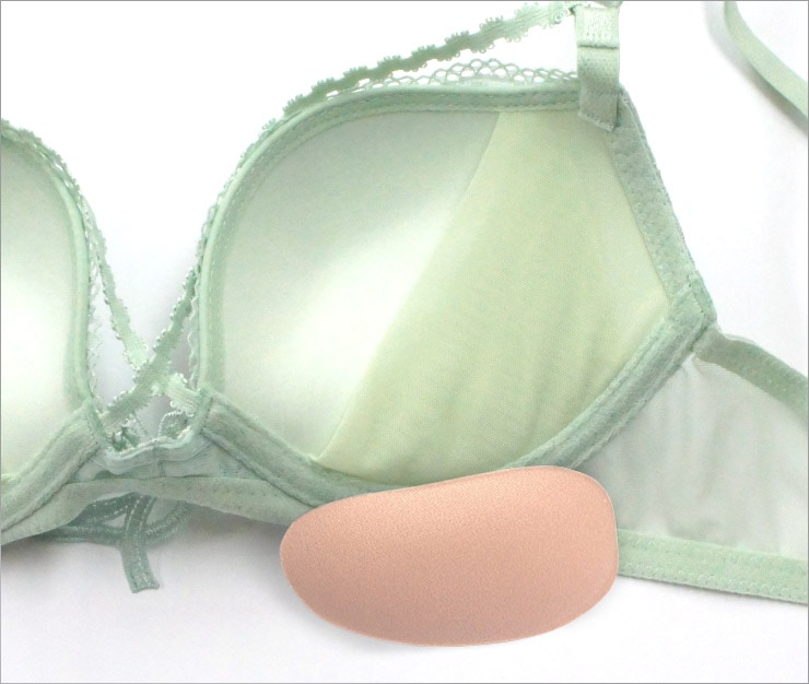 Charming デザイン3/4モールドカップブラジャー / Pastel Green