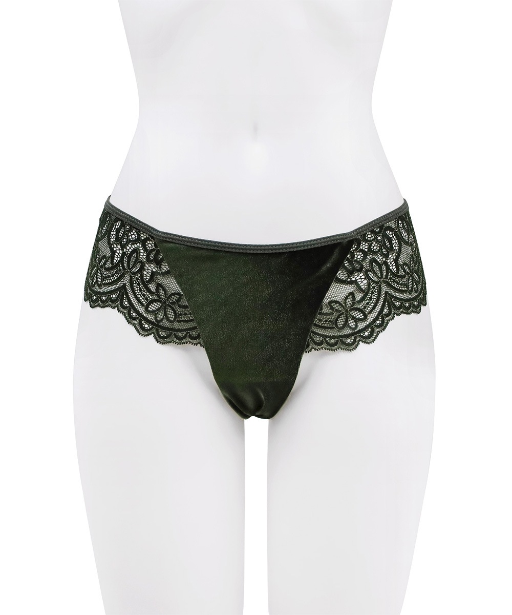 Mystic ベロア×レースショーツ