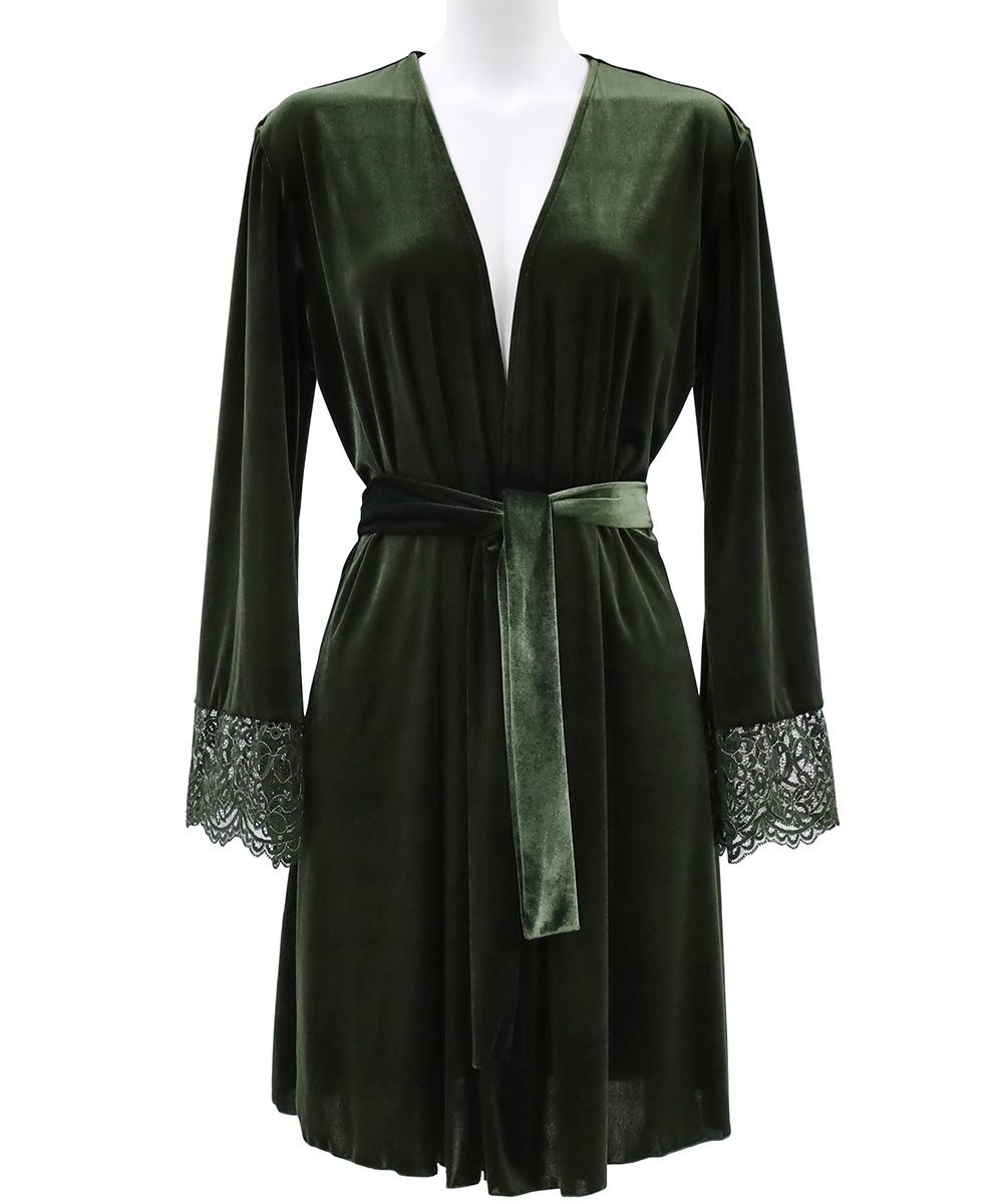 Mystic ベロア×レースガウン