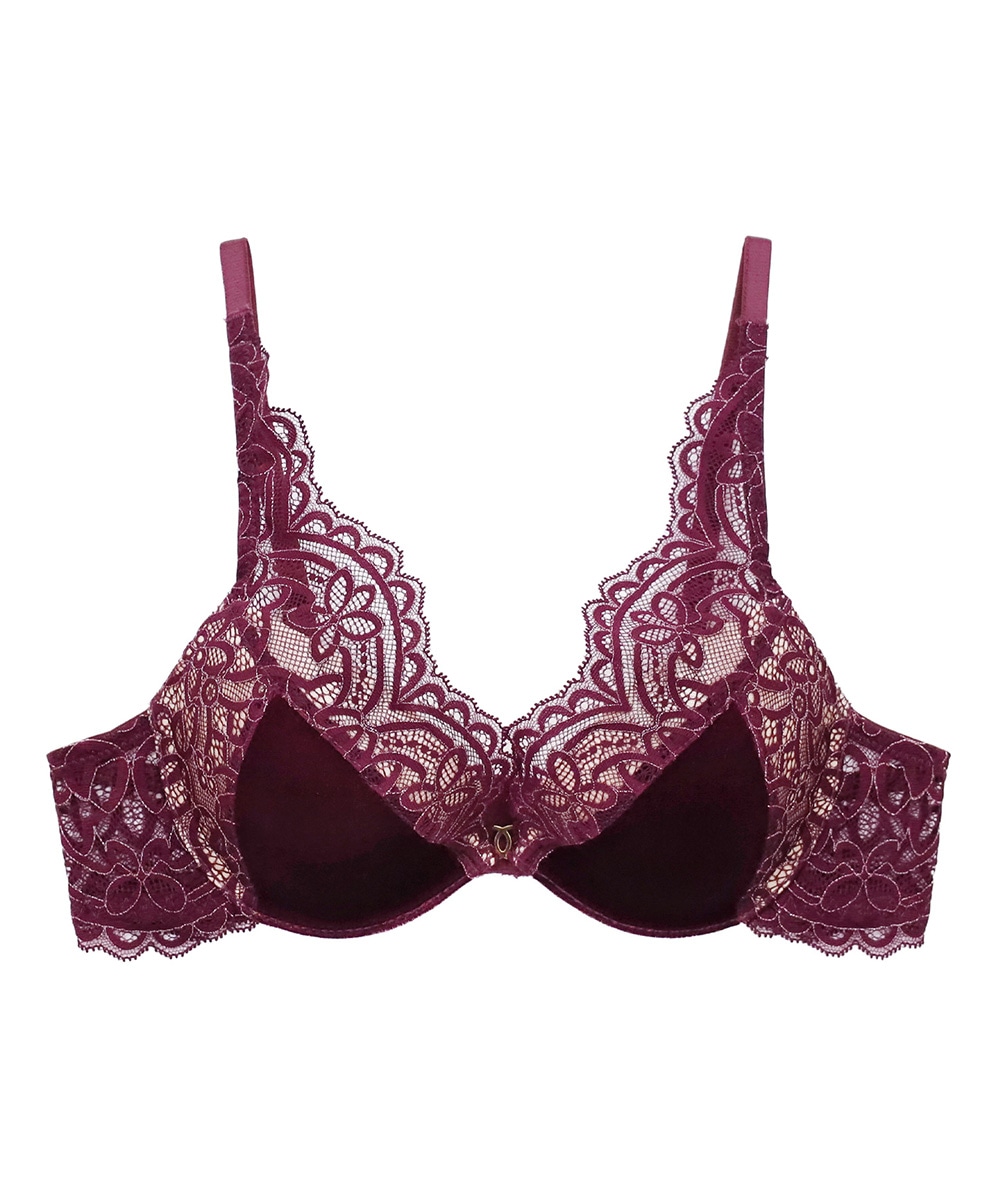 Mystic ベロア×レースモールドカップブラジャー