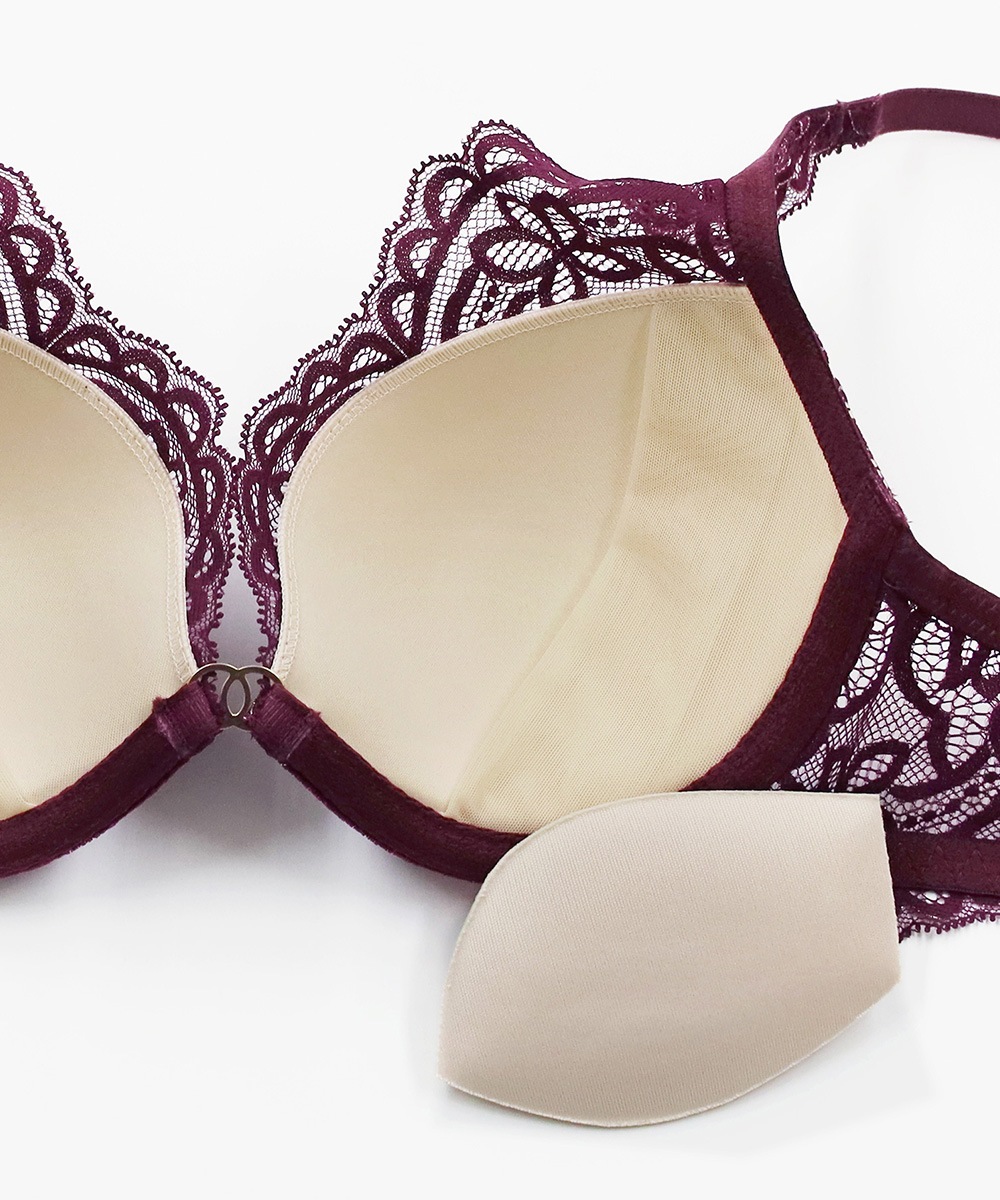 Mystic ベロア×レースモールドカップブラジャー