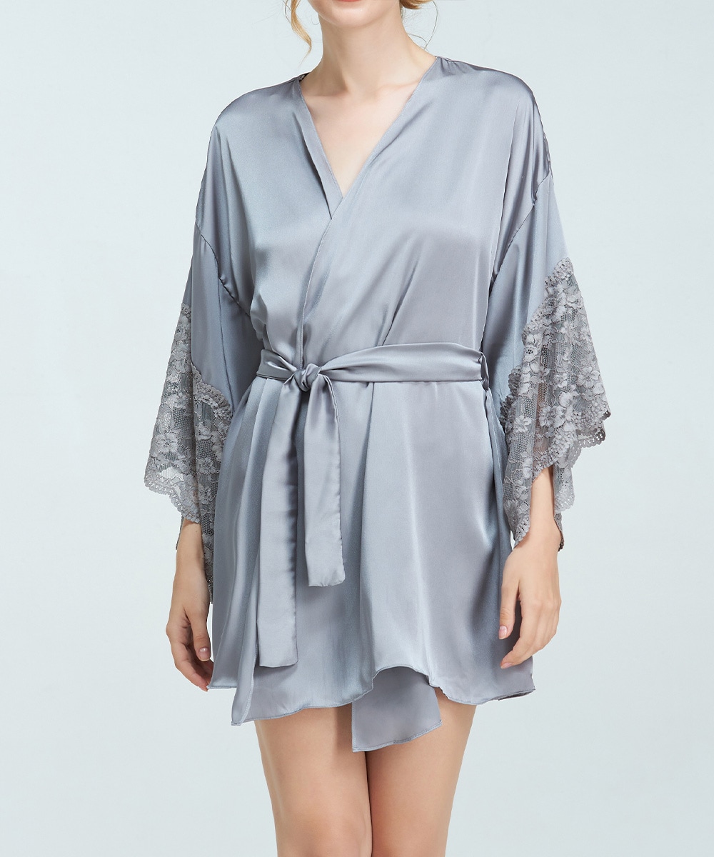 Cafe レースコンビガウン