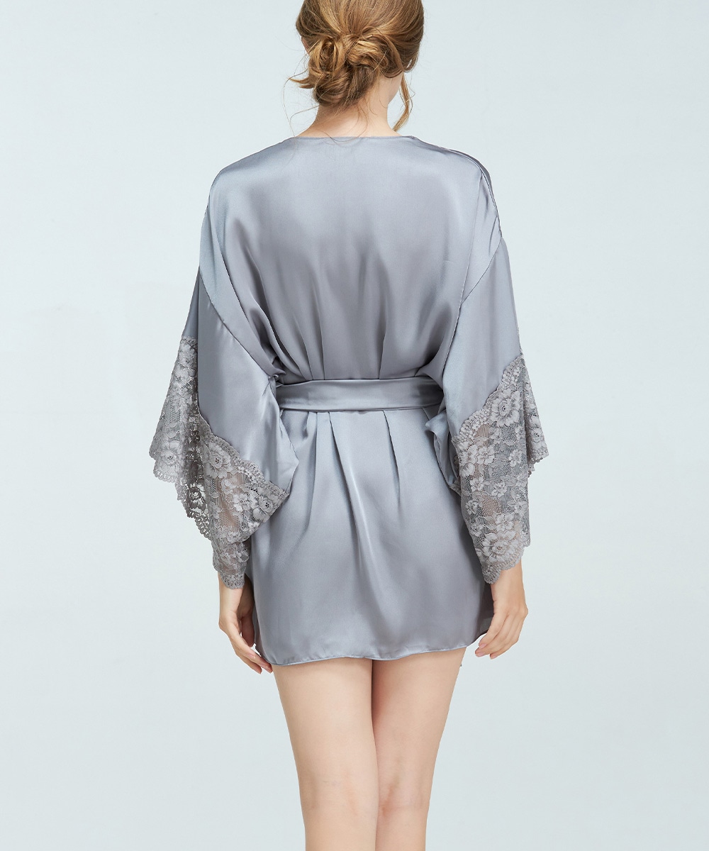 Cafe レースコンビガウン