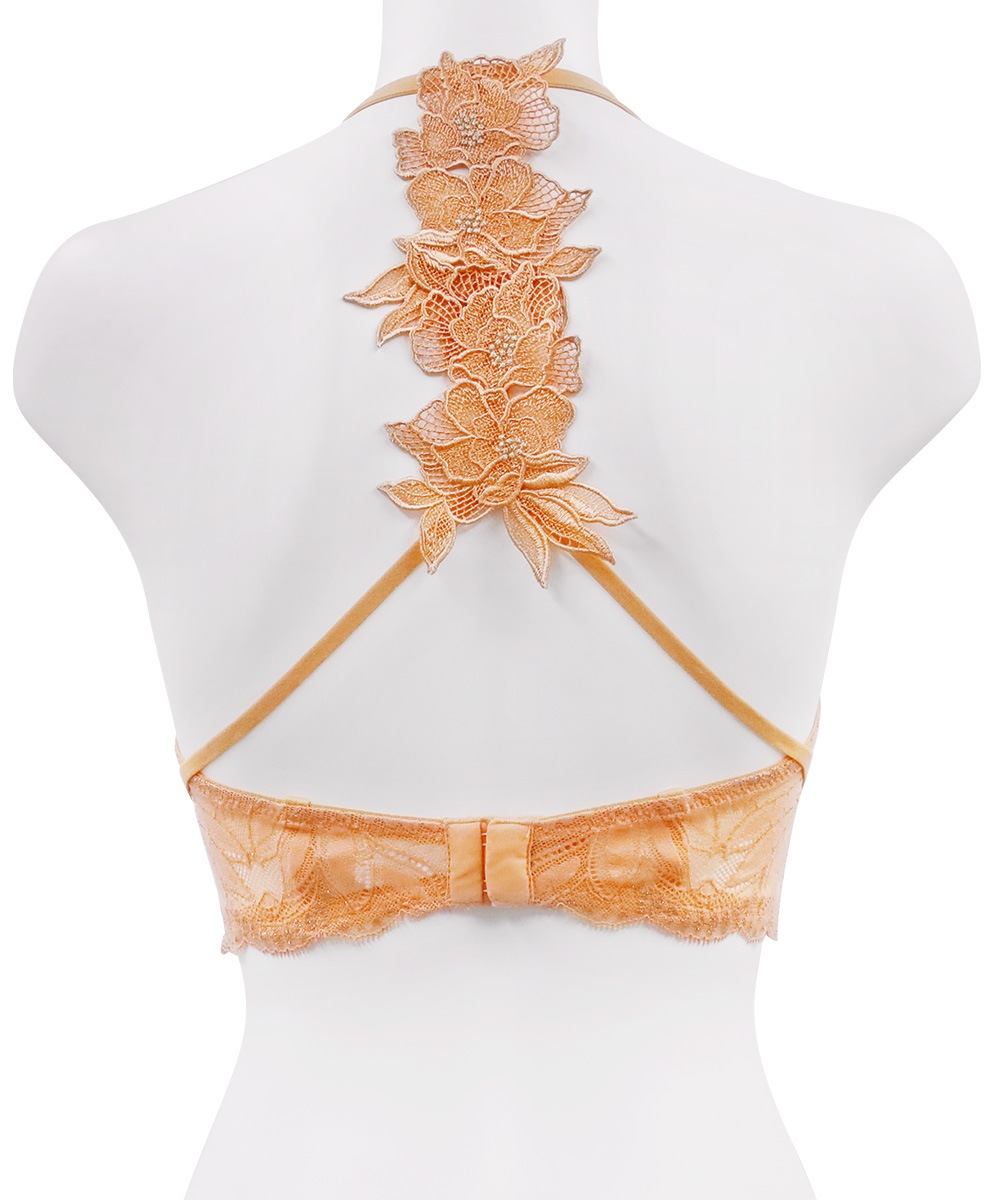 Luxe バックデザイン2WAYロングラインブラジャー / Orange