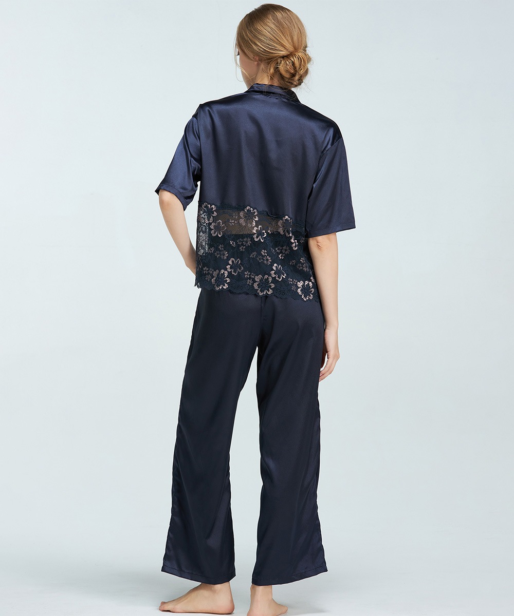 Waltz レースコンビナイトウェア/ Navy