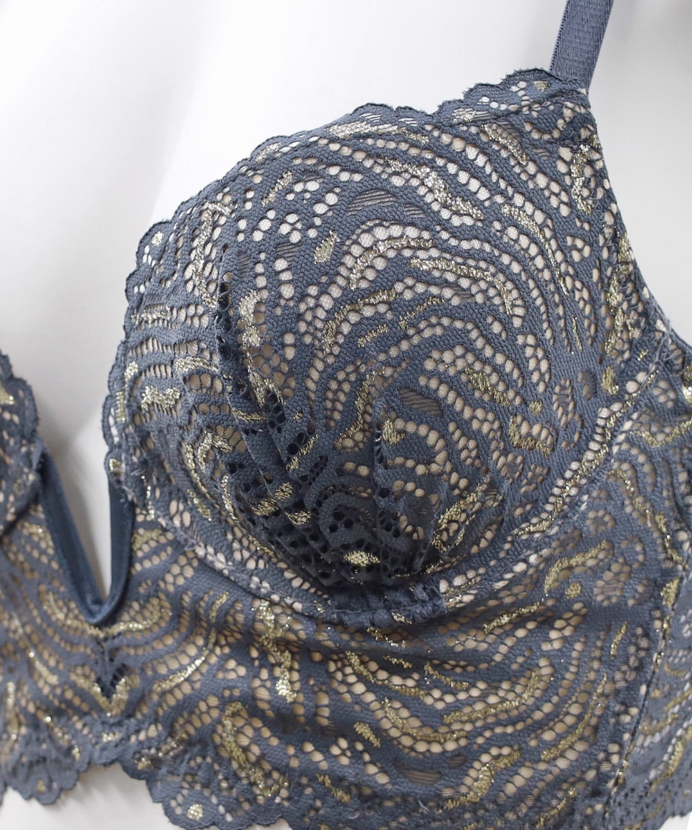 Vintage プッシュアップロングラインブラジャー