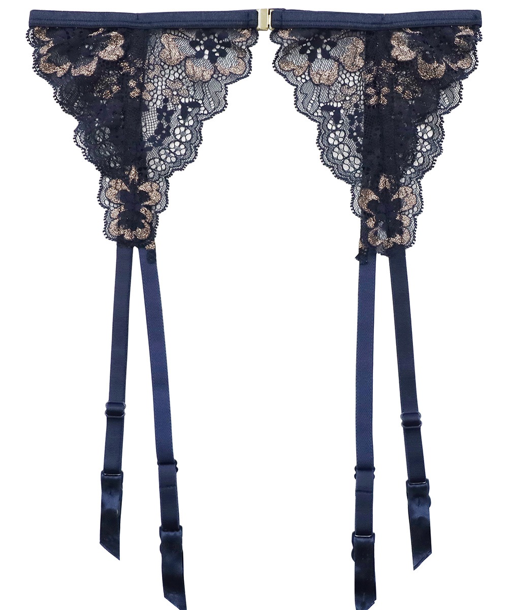 Waltz レースガーターベルト / Navy