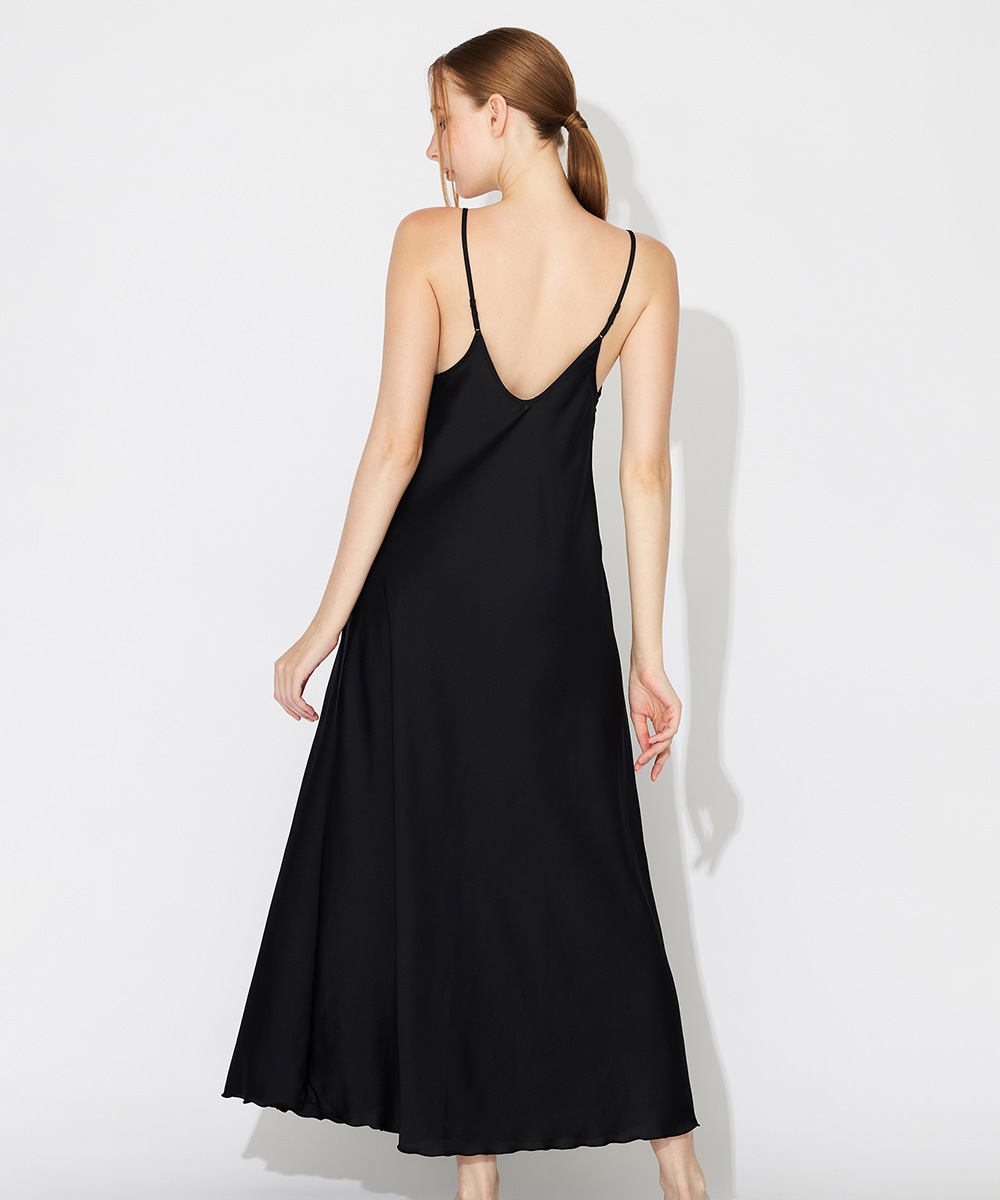 Silver Touch レースコンビロングドレス / Green