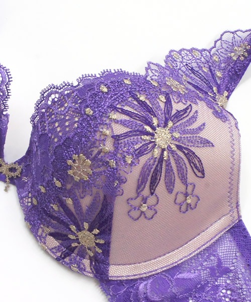 Spring プッシュアップモールドカップブラジャー / Violet